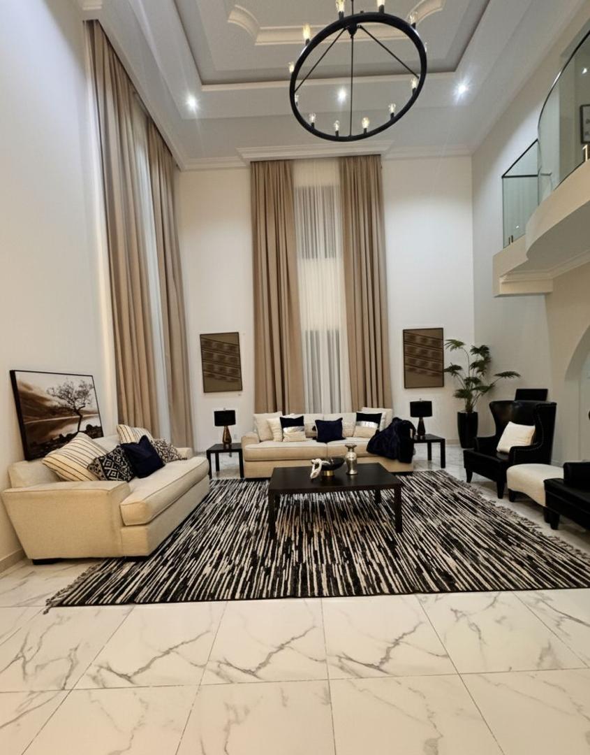 Luxury Duplex Villa — Double-Volume Living Room